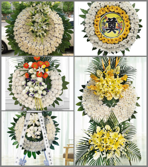 福建三明大田县湖美乡长坂村花圈速递